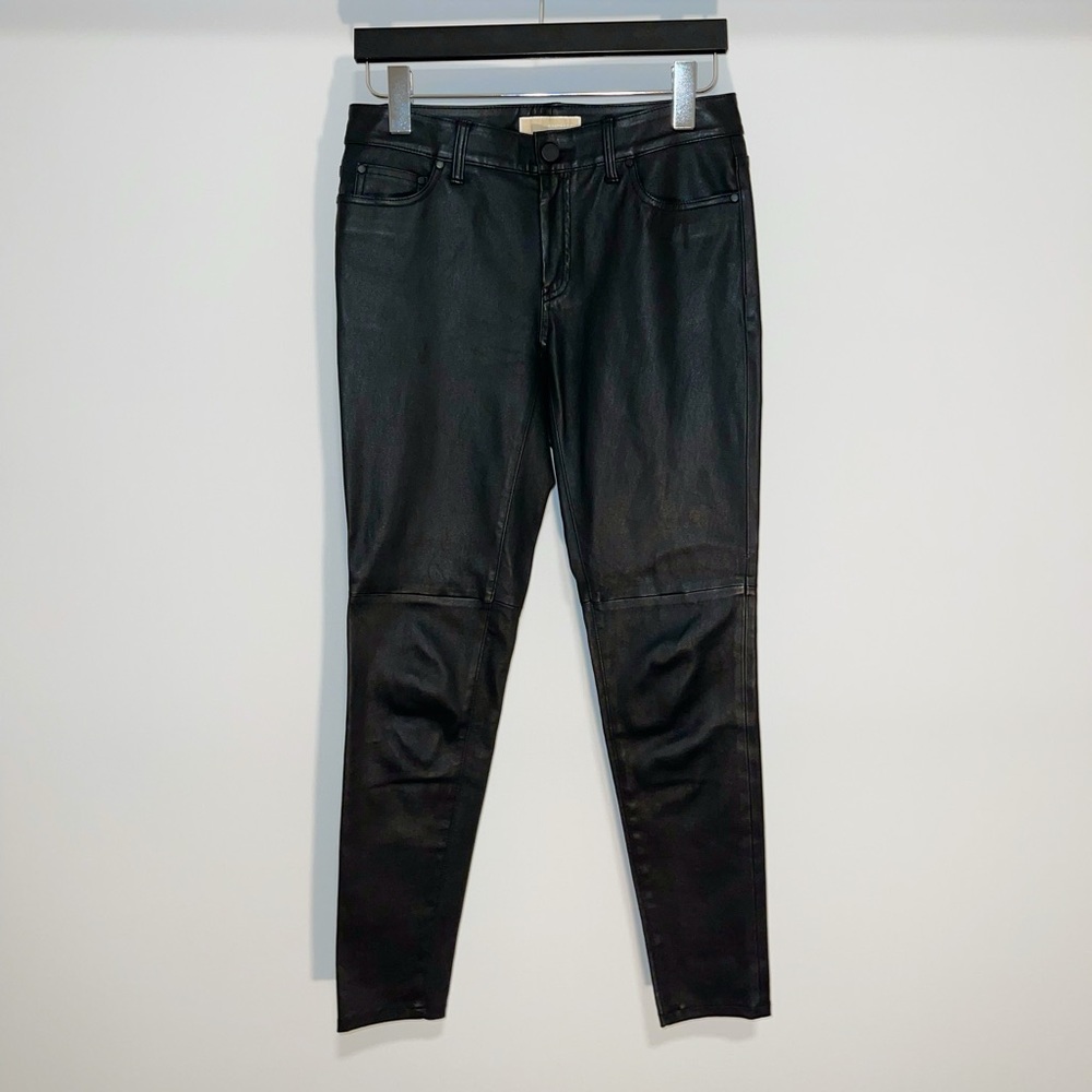 Michael Kors Women’s Lambskin Leather Skinny Pants.